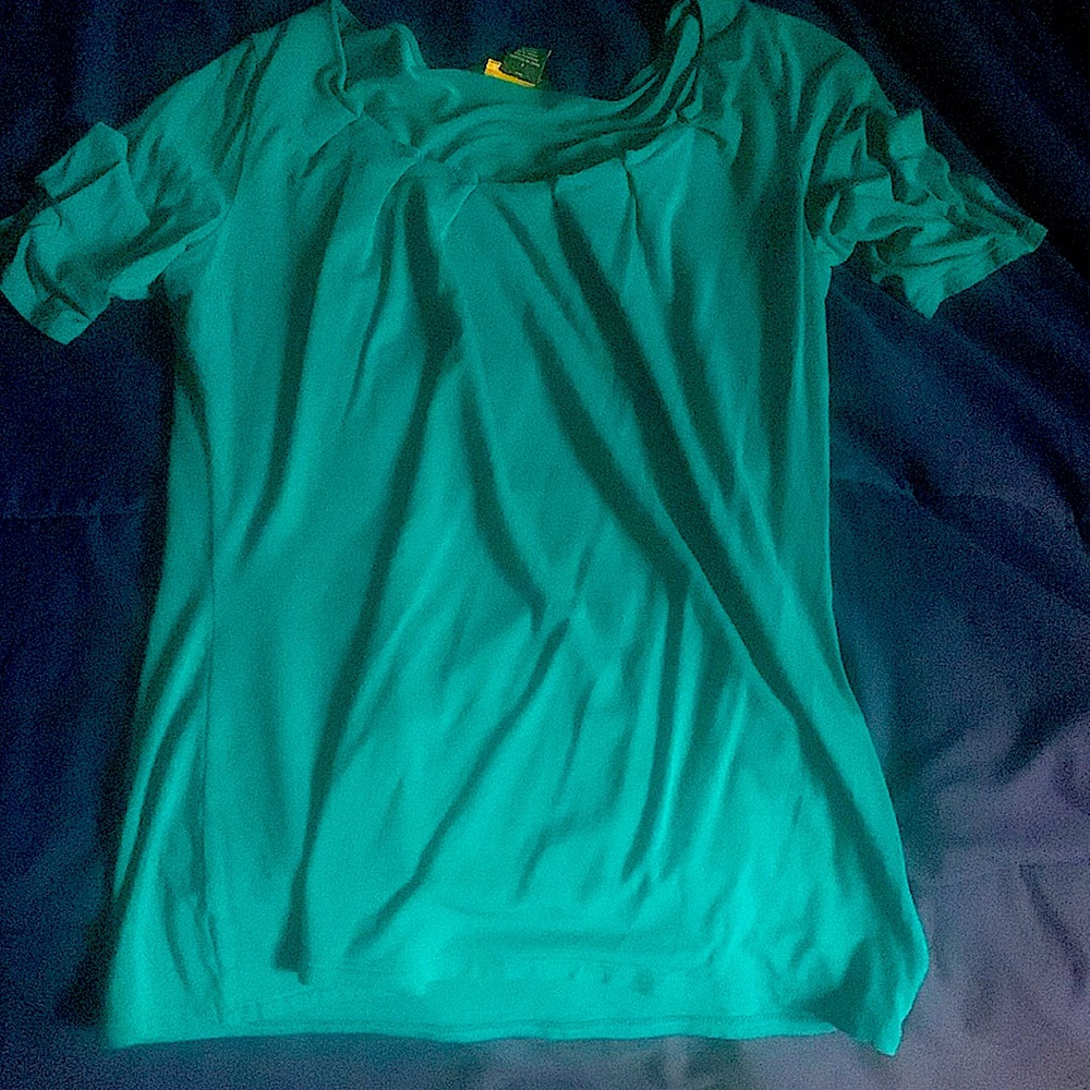 Teal short sleeve shirt from Eddie Bauer